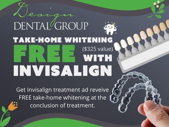 Invisalign® treatment with FREE teeth whitening.