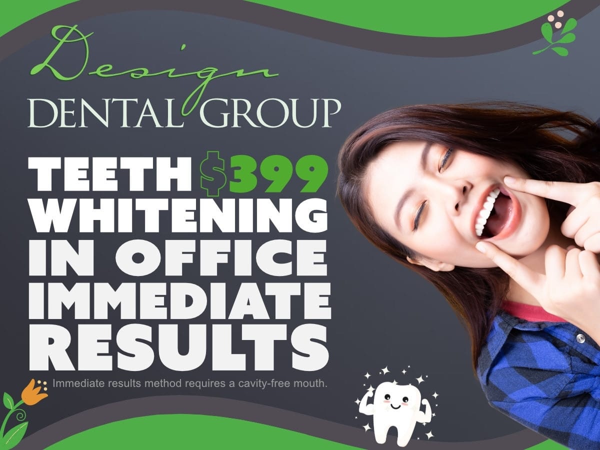 Teeth Whitening, Immediate results, special $399